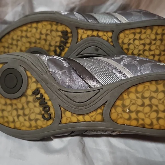Coach Gray Monogram Sneakers - Picture 5 of 5